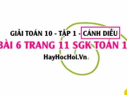 Giải bài 6 trang 11 Toán 10 tập 1 SGK Cánh Diều